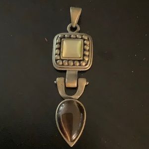 Vintage Rutile Quartz Obsidian Agate Druzy